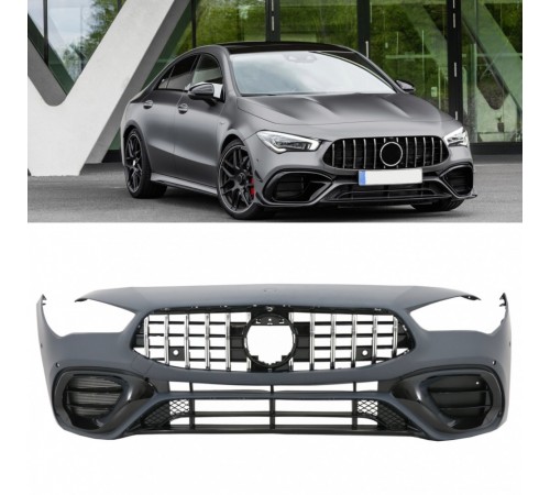 Mercedes CLA 45 AMG W118, C118 priekinis bamperis su GTR stiliaus grotelėmis 